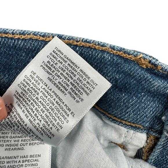 Kensie Light Wash Distressed Raw Hem Front Pockets Skinny‎ Jeans Size 8 29 - Picture 6 of 10